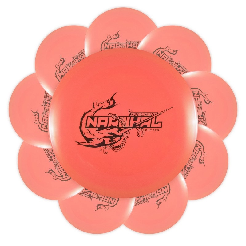 Red Narwhal disc golf pack